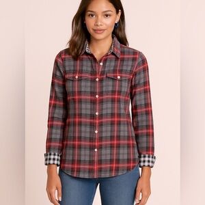 Joe’s Jeans “The Shirt” Plaid Button-Down – Size S